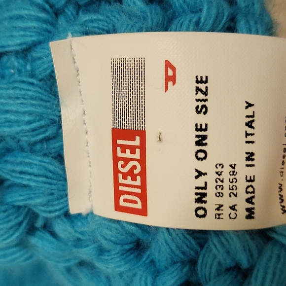 💯 Auth Diesel Scarf/Unisex Blue - Picture 5 of 7